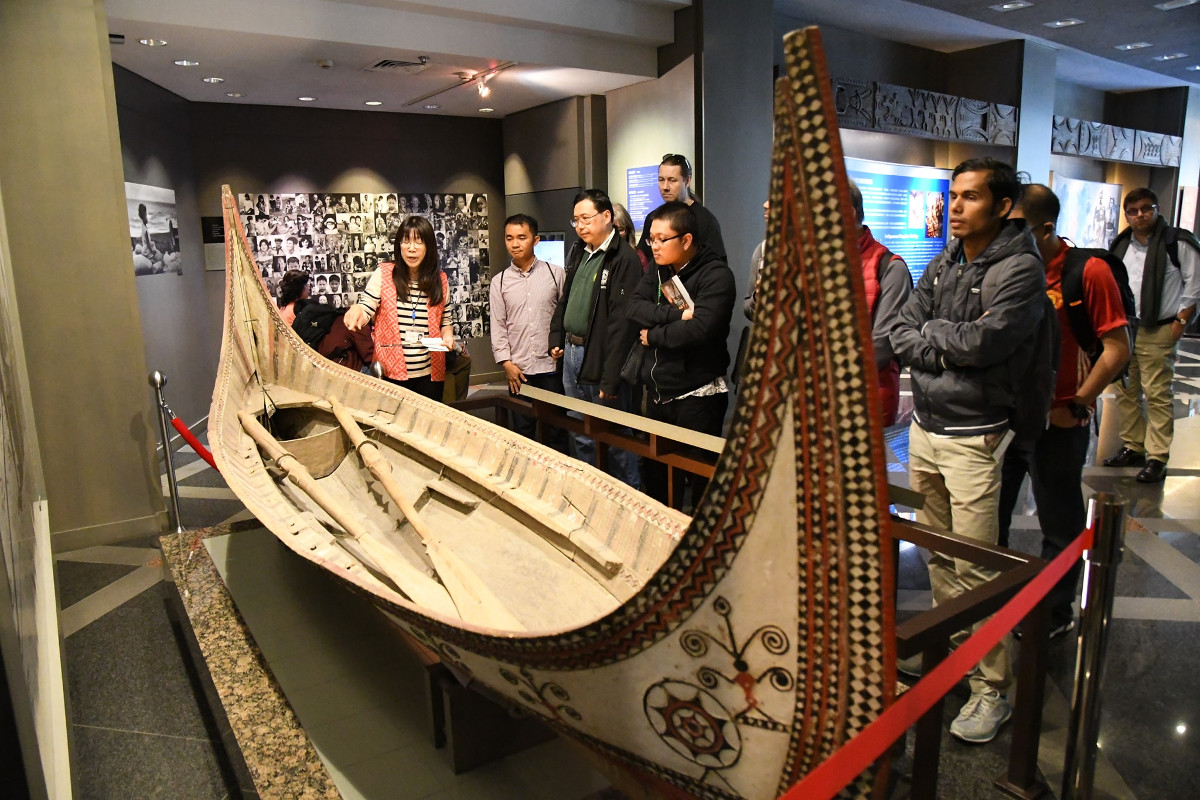 The formands visit the Shung Ye Museum of Formosan Aborigines