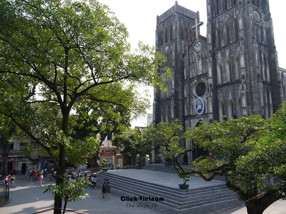 河內聖約瑟夫大教堂Nhà thờ Chính tòa Thánh Giuse (又名河內大教堂,Nhà thờ Lớn Hà Nội) 地址:40 Nhà Chung, Hanoi (河內古街裡)