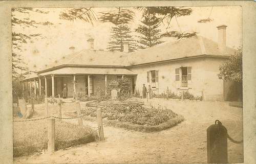 Exterior view of St. Aloysius College, Sydney, Australia, 1886