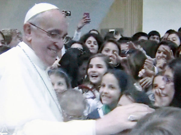 The Pope meets students of Jesuit Schools