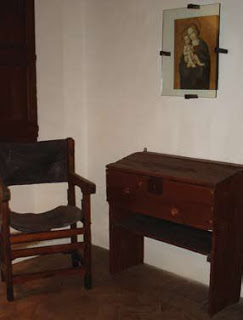 St. Ignatius wrote and revised the Constitutions of the Society of Jesus in this room.