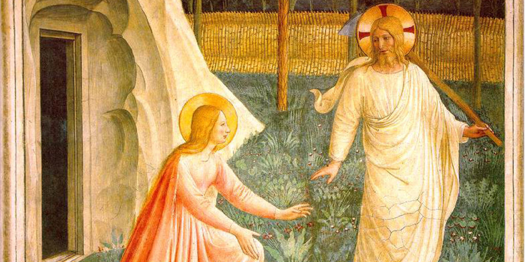 The risen Christ appears to Mary Magdalene (Fra Angelico c 1438–50)