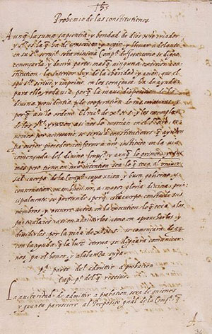 Jesuit Constitutions