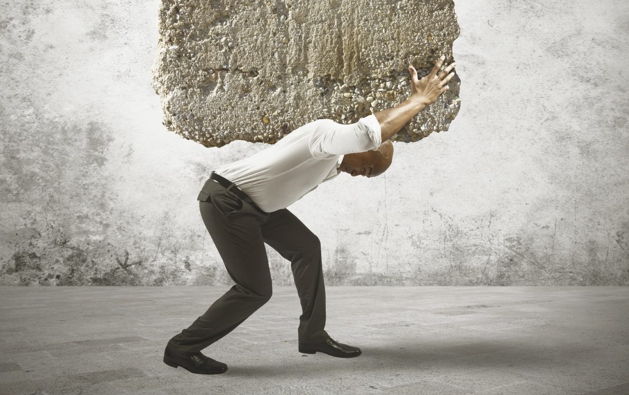 Stress of a businessman