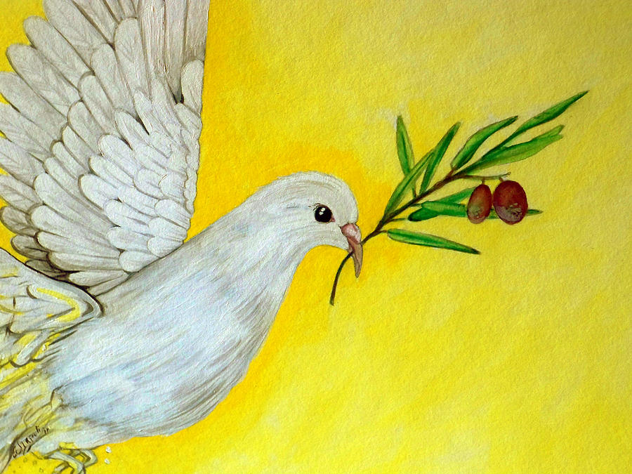 Peaceful Dove Painting by Ann Marie Napoli