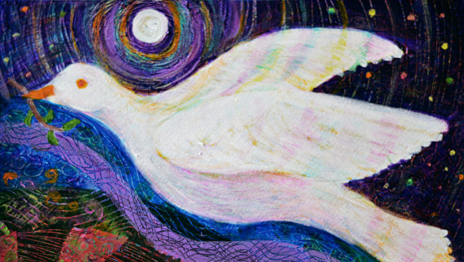 Darkest before Dawn – acrylic painting by Heni Sandoval