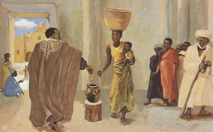 谷 12:38-44
