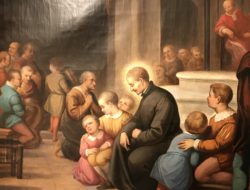 依納爵與兒童一起學拉丁文 Ignatius learned Latin together with children