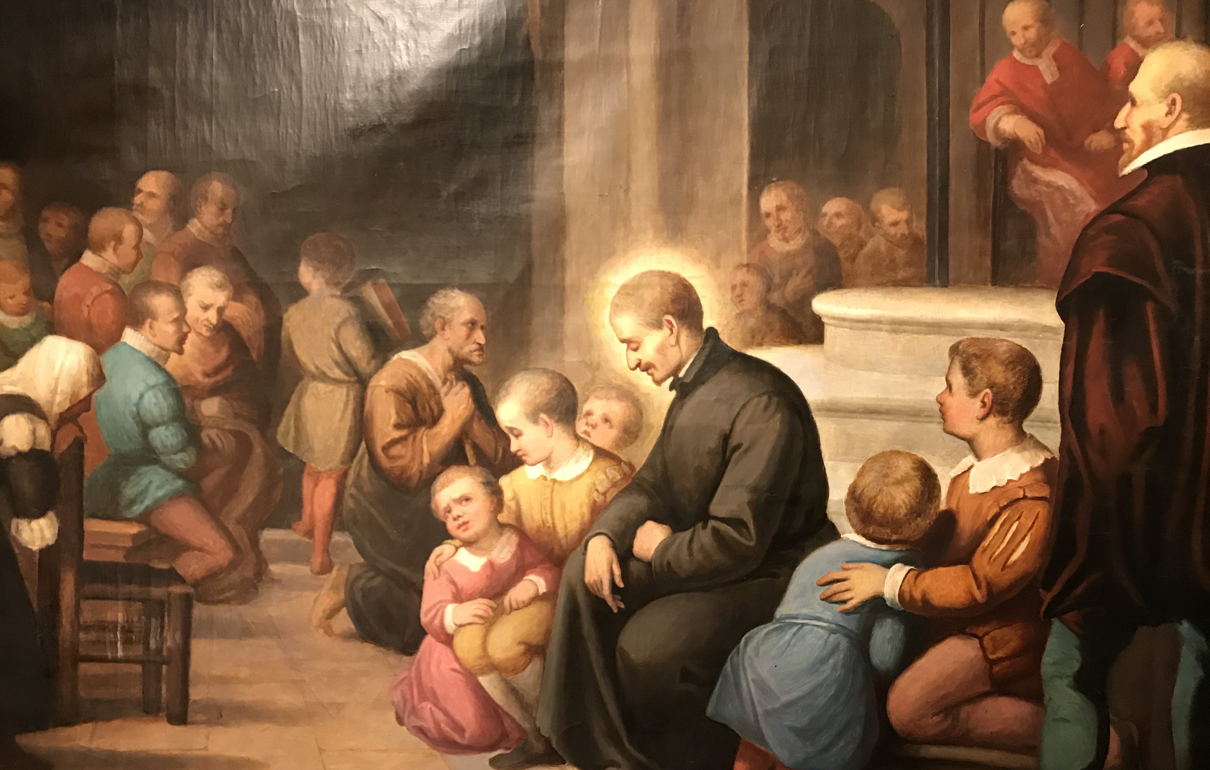 依納爵與兒童一起學拉丁文 Ignatius learned Latin together with children