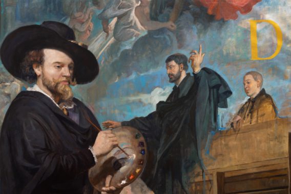 與耶穌會會士相當有交情的畫家伯鐸.保祿.魯本斯(Pedro Pablo Rubens)正在繪製《聖方濟各.沙勿略的奇蹟》