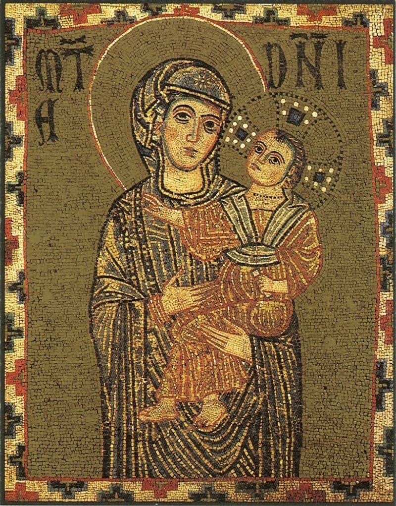 Theotokos Hodighitria:一幅13世纪的圣母画像
