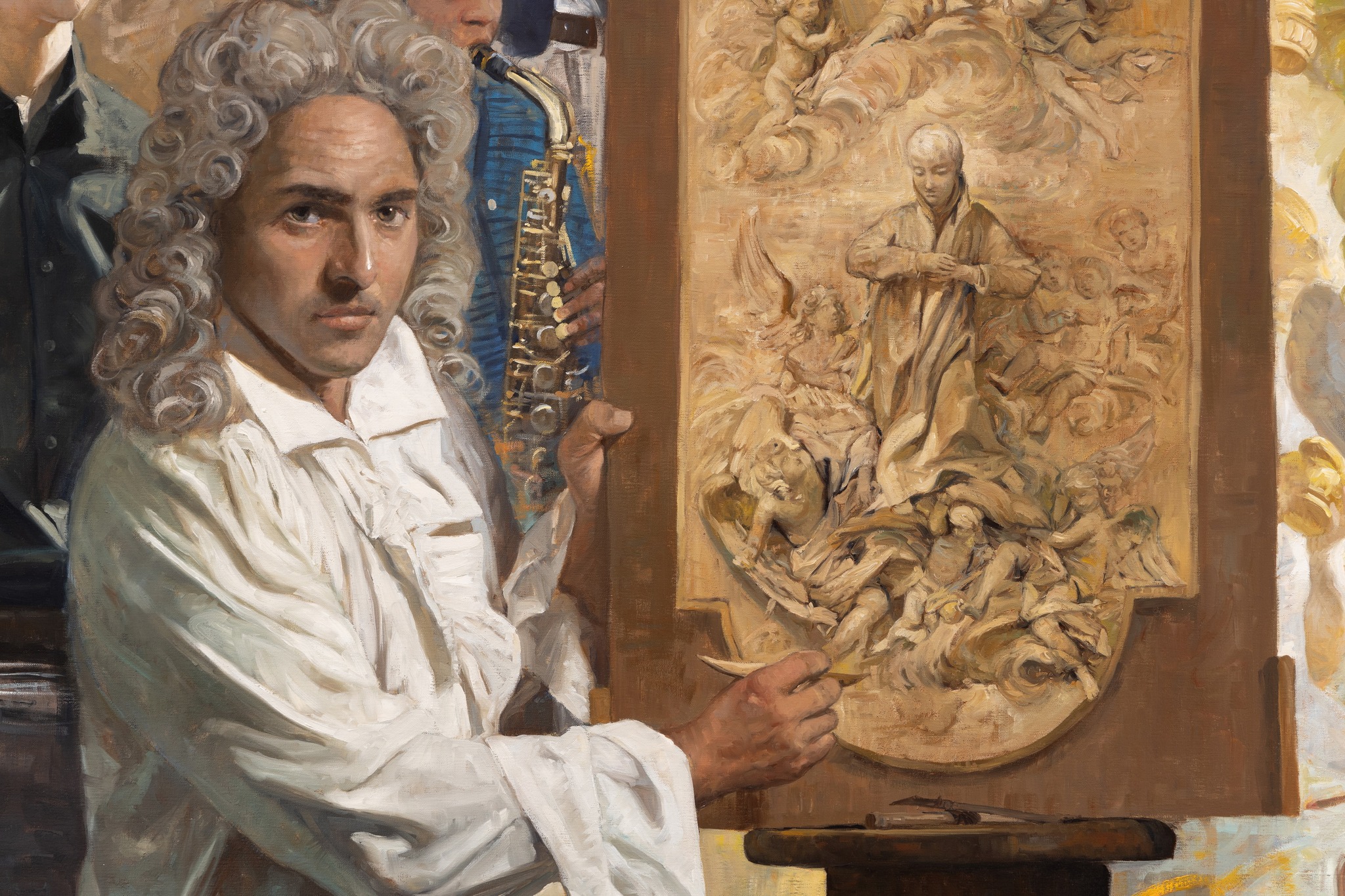 年輕的彼耶．樂果斯（Pierre Legros el Joven）, 是一位17世的法國雕塑家，為耶穌會雕塑了無數的作品，包括青年主保聖磊思．公撒各的浮雕。