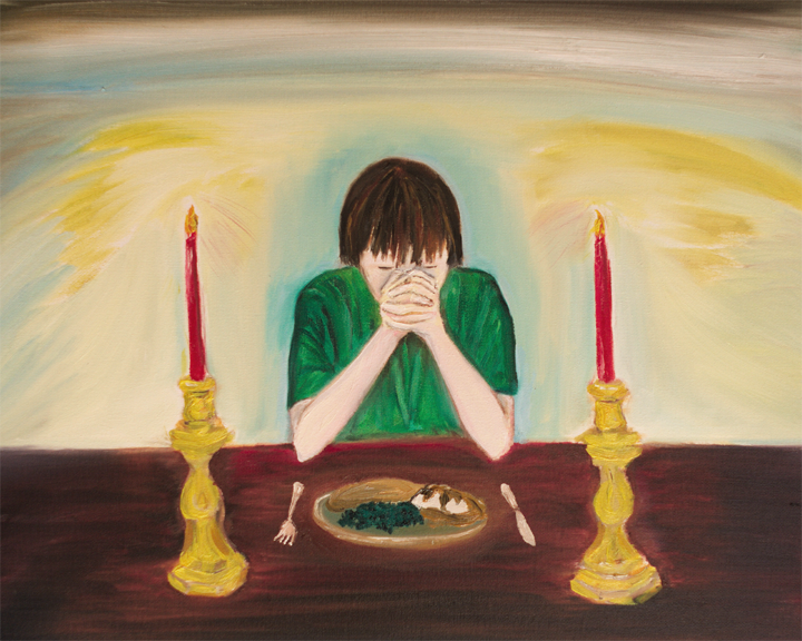My Son Praying oil painting by Natalie Buske Thomas