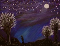The Moon and the Stars oil painting by Natalie Buske Thomas