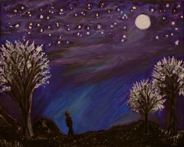 The Moon and the Stars oil painting by Natalie Buske Thomas