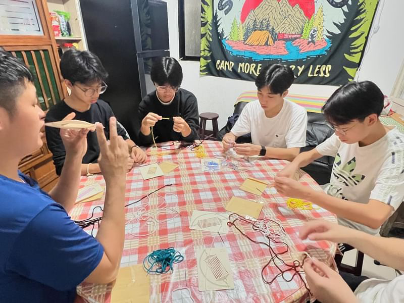 原民生活组于尖石乡水田部落体验原住民弓织