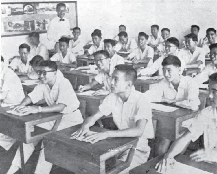 九龙华仁书院50年代的上课情况