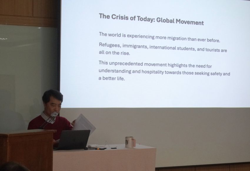 金钟浩牧师以自身经验分享好客文化对异乡人的意义
