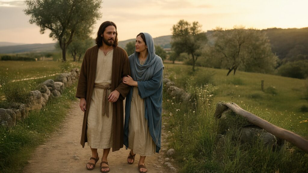 與耶穌和瑪利亞一起散步祈禱