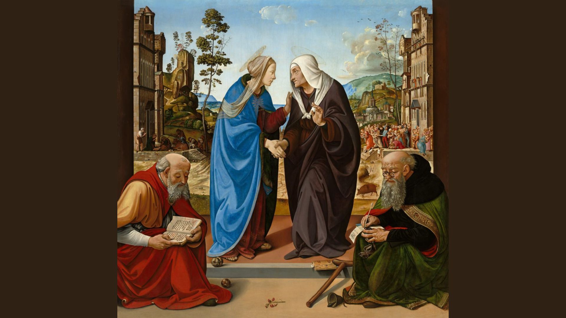 博物館中的聖母訪親默觀祈禱